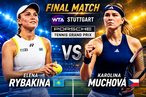Rybakinová – Muchová živě (WTA Stuttgart 2026 online)