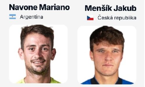 Navone – Menšík živě (French Open 2026 online stream)