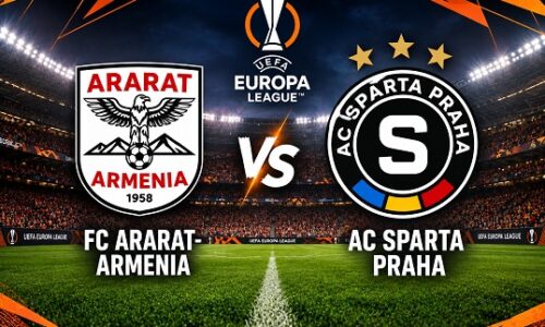 FC Ararat-Armenia – AC Sparta Praha živě (Evropská liga fotbal online stream)